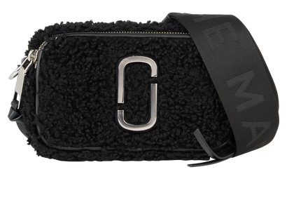 The Snapshot, &pound;190, Handbags, Black, Shearling, Front view